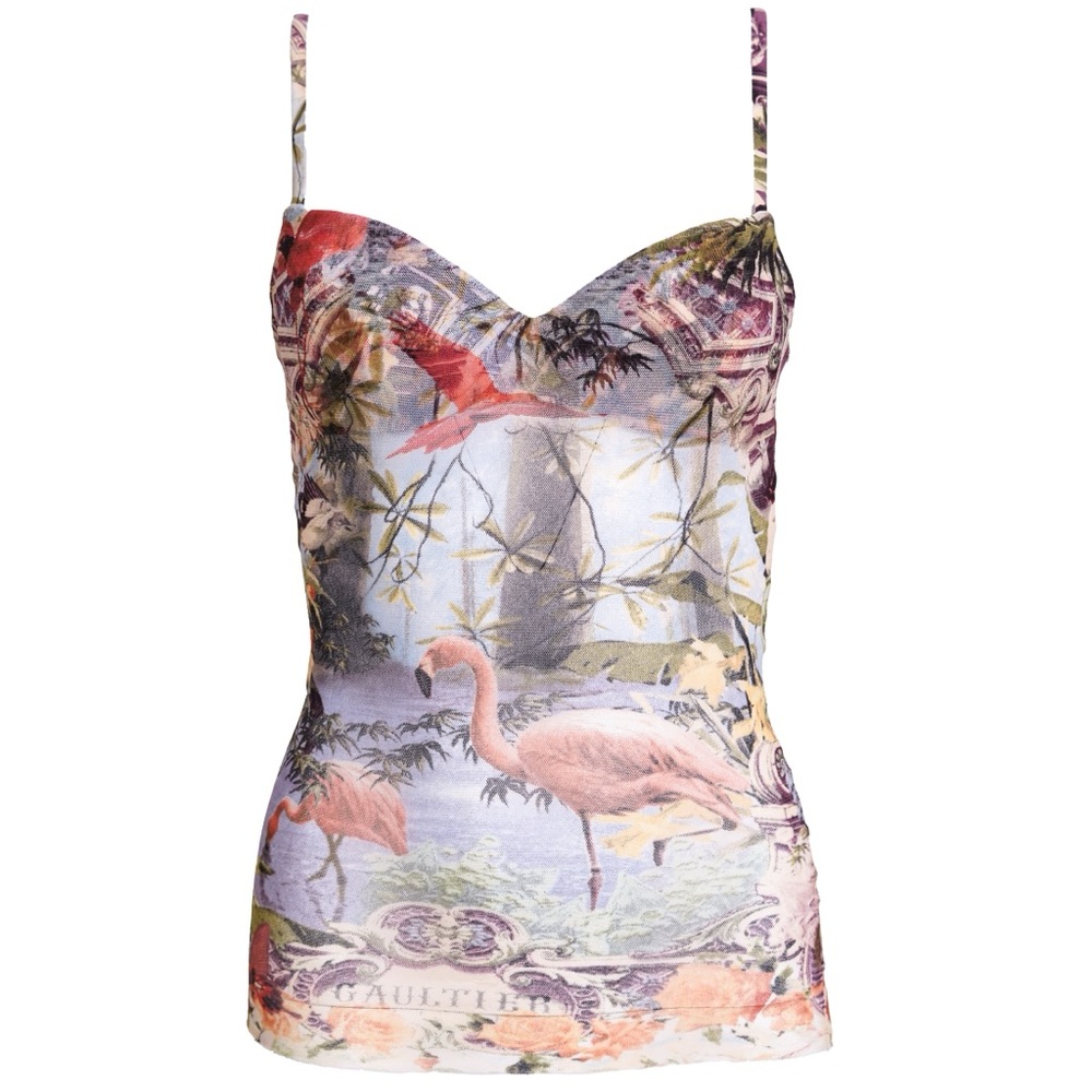Jean Paul Gaultier Flamingo Tank Top